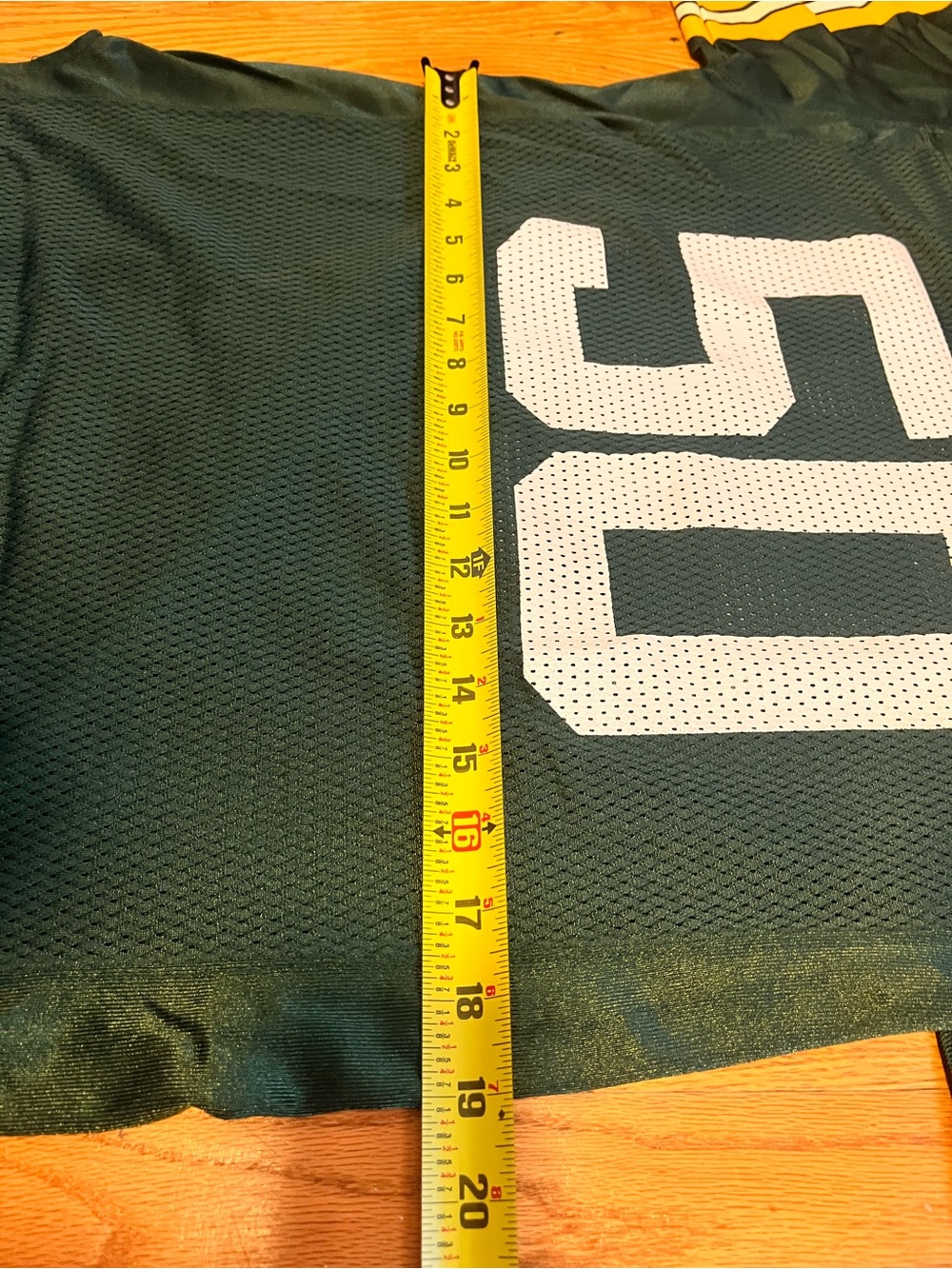 Reebok Mesh AJ Hawk Football Jersey Number 50 Yourh Size XL Green Bay - Picture 6 of 6